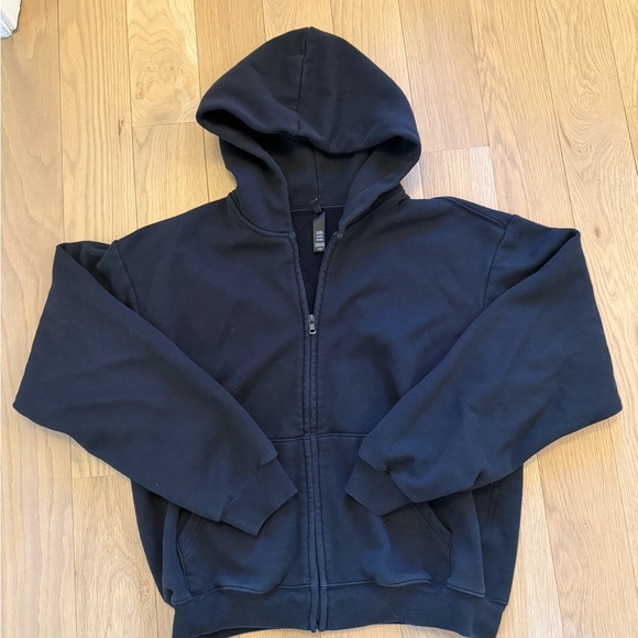 SKIMS Black Zip-Up Hoodie - Picture 2 of 2